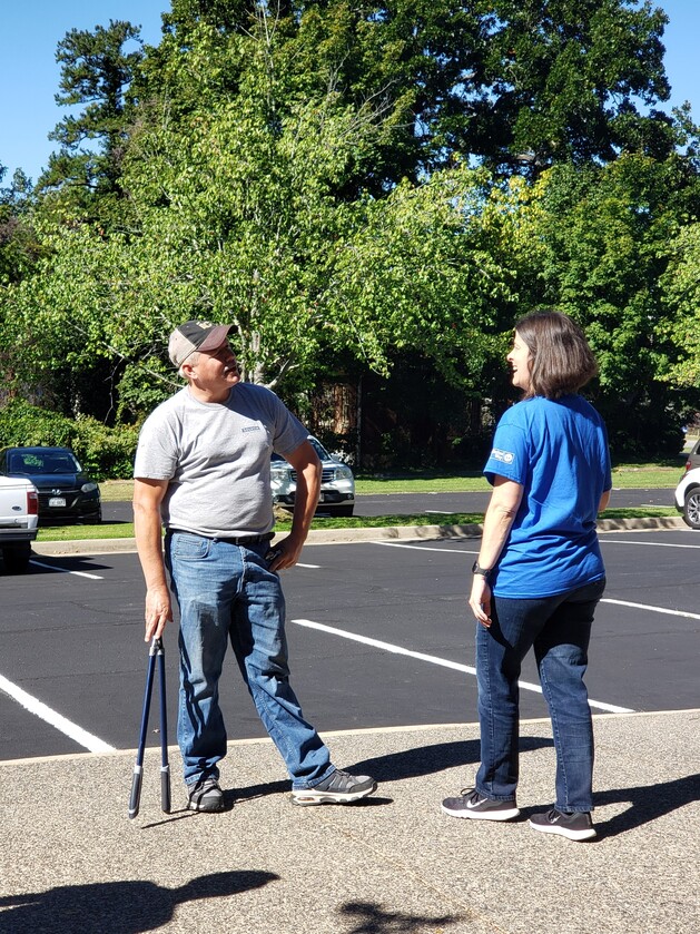 Eastman Chemical Volunteers Assisting with sprucing up the landscape at Piedmont Arts