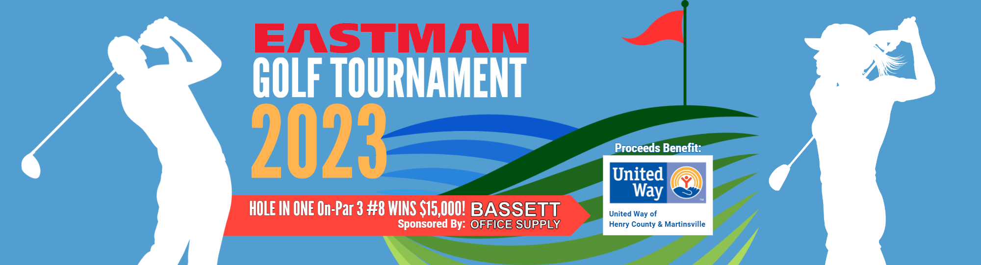 HOLE IN ONE on Par 3 #8 WIN $15,000 sponsored by Bassett Office Supply