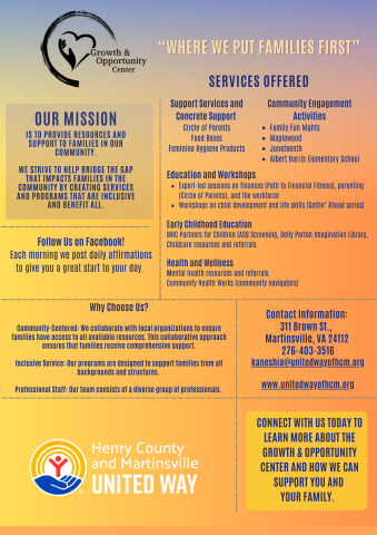 Growth & Opportunity Center One-Page